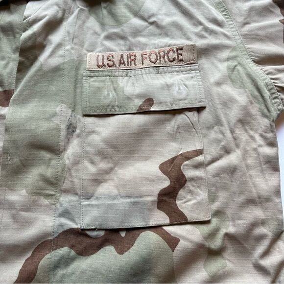 US Military Men's Air Force Desert Camo Coat Tan/Green/Brown Size Medium Reg - Picture 10 of 12